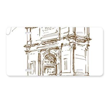 Imagem de DIYthinker Placa de licença Constantine Roma Constantine Decoração de aço inoxidável Automobile Tag