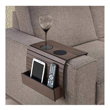 Imagem de Suporte Bandeja Esteira Para Apoio De Copos Braço Sofa