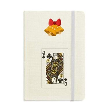 Imagem de Caderno com estampa de cartas de baralho Club Q e Jingling Bell