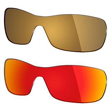 Imagem de 2 pares de lentes polarizadas de substituição da Mryok para óculos de sol Oakley Antix – Opções