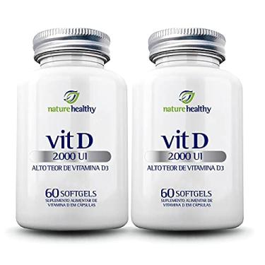 Imagem de COMBO c/ 2 - VITAMINA D 2.000UI c/ 60 NATURE HEALTHY