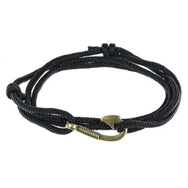 Imagem de West Coast Paracord — Pulseiras femininas ajustáveis com âncora náutica e anzol – Feito de corda de nylon
