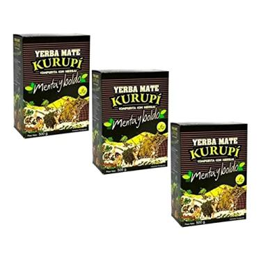Imagem de Kit 3 Ervas Mate Tereré Menta Y Boldo 500 Gramas - Kurupí