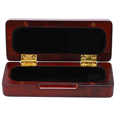 Imagem de Estojo para boca de saxofone, caixa de armazenamento de saxofone portátil para saxofone acessórios de instrumentos musicais de saxofone (jacarandá)