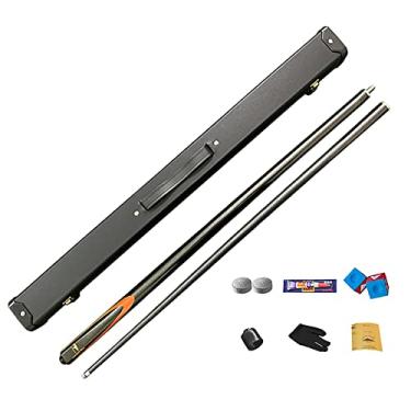 Imagem de Taco de bilhar de fibra de carbono 9,5 mm Bengala de bilhar de baixa deflexão para bilhar taco de bilhar para casa, bares, salões de piscina, cinza 4