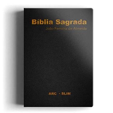 Imagem de Bíblia ARC slim luxo preta: Mais leve, mais prática mesmo conteúdo!