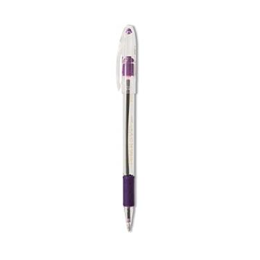 Imagem de pentel Caneta esferográfica R. S. V. P. Stick, 1 mm, tubo trans, tinta violeta, dúzia