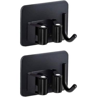 Imagem de Suporte de vassoura de aço inoxidável montado na parede de 2 peças, Self Adhe