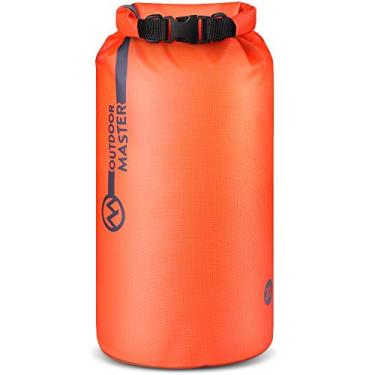 Imagem de Saco Seco OutdoorMaster – Bolsa Impermeável – Acessórios Kayak Mochila Impermeável para a Praia, Rafting, Pesca, Caiaque, Natação, Presentes de Barco para Homens e Mulheres, Melon Orange, 40L