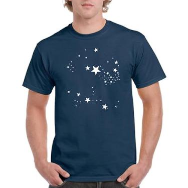 Imagem de Camiseta masculina e feminina Sky Stars Graphics Shirt, Azul escuro, G