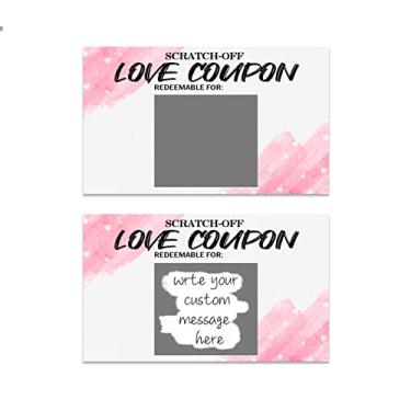 Imagem de Cartão de dia dos namorados, cupons de amor, cartões de raspar notas de amor, 20 peças, cartão comemorativo de aniversário do dia dos namorados, presentes românticos para marido, esposa, amantes,