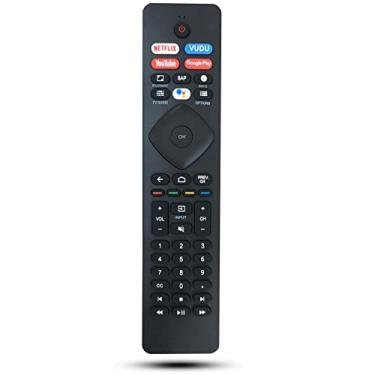 Imagem de Controle remoto de substituição universal compatível com Philips Android Smart LCD LED 4K TV 65PFL5504/F7 50PFL5604/F7 65PFL5766/F7 55PFL5704/F7 75PFL5604/F7 47PFL6704D/F7