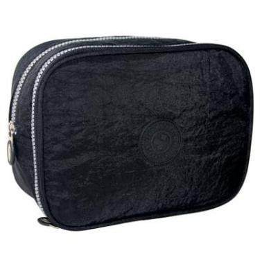 Imagem de Estojo Box Escolar 2 Divisórias Nylon Retangular Yepp MB13033-E (Preto)