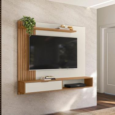 Imagem de Painel para Tv até 65 Polegadas Berlim marrom/branco off