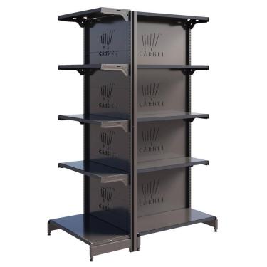 Imagem de Gôndola Fit Centro 1 Ponta E 1 Inicial 2,02m Expositro De Mercado Amapá