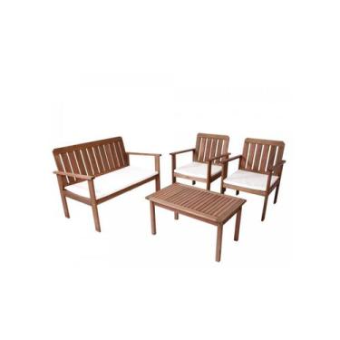 Imagem de Conjunto Sofá Poltrona e Mesa para Jardins Jade Ref.LF80.5 - Entalhart