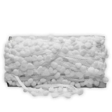 Imagem de Fita Pompom Gelo 30mm Rolo Com 25 Metros - Nybc