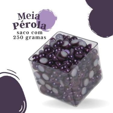 Imagem de Meia Pérola Roxo - 06 Mm Pacote Com 250 Gramas - Nybc