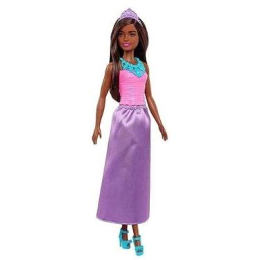 Imagem de Barbie Dreamtopia Princesas Básicas Negra HGR02 - Mattel
