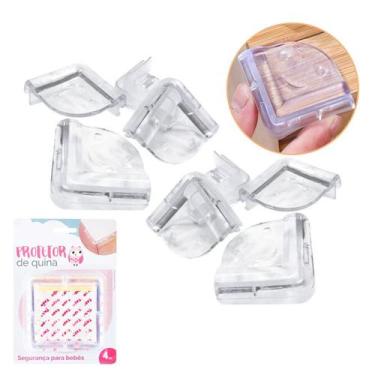 Imagem de Kit 2 protetores de quina silicone para bebe e criança - QPORRETA, Tra