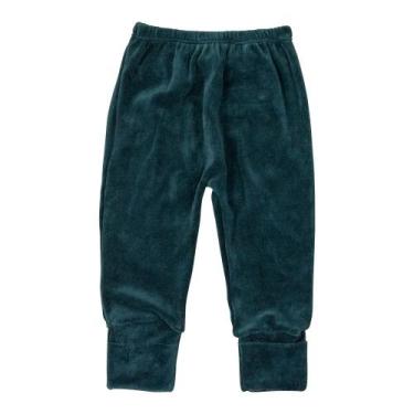 Imagem de Calça de bebê plush básica verde escuro - Era Uma Vez, 6-9M