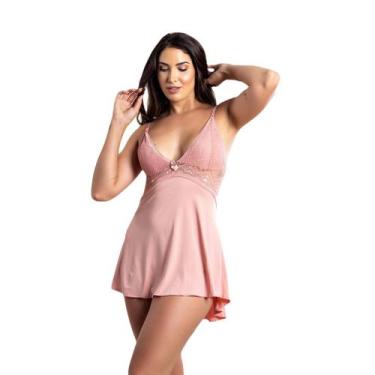 Imagem de Kit 2 Camisolas Noite Sensual Renda Sexy Lingerie - Roupa De Dormir, R
