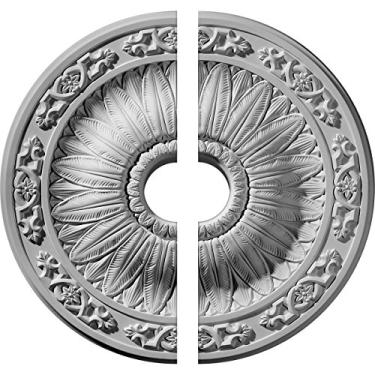 Imagem de Medalhão de teto Lunel Ekena Millwork 20 1/4" (diâmetro x 8,89 cm ID) x 3,81 cm P, Divisor, 20 1/4"OD x 3 1/2"ID x 1 1/2"P (Fits Canopies up to 3 3/4"), Factory Primed