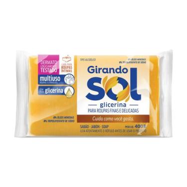 Imagem de Sabão Em Barra Glicerina Girando Sol 400G, Sabão Glicerinado Em Barra 