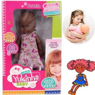 Imagem de Encantadora Boneca Afro Lacinho De Pelúcia Presente Dia Das Crianças O