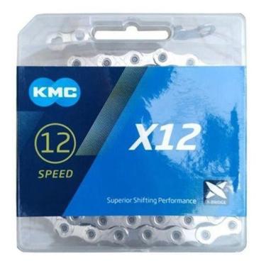 Imagem de Corrente Kmc 12v Bike 126 Elos X12 Cromada Missing Link