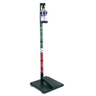 Imagem de Suporte em AÇO para Álcool Gel com Pedal VERDE - Cab Quality