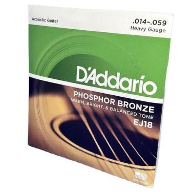 Imagem de Encordoamento Para Violão Aço 14-59 D'Addario Phosphor Bronze EJ18 - D