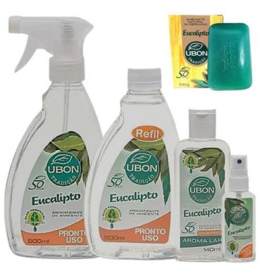 Imagem de Kit Essencias + 1 Sabonete Eucalipto Ubon Concentrado ideal para o Lar