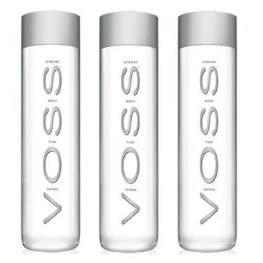 Imagem de Kit 03 Unid Água Mineral Voss Sem Gás 850Ml Garrafa Plástico