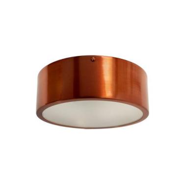 Imagem de Plafon redondo de aluminio cobre 20cm - PANTOJA & CARMONA