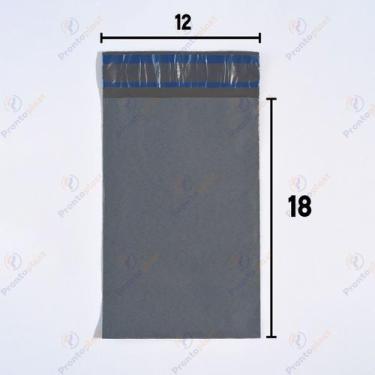 Imagem de 500 Envelope Segurança Ecológico Cinza Sedex 12x18 15x20 20x20 13x25 1