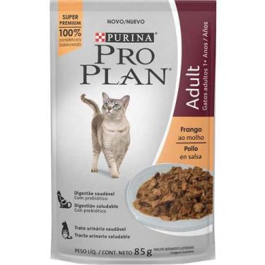 Imagem de Ração Úmida Pro Plan Nestlé Purina para Gatos Adultos Sabor Frango ao 