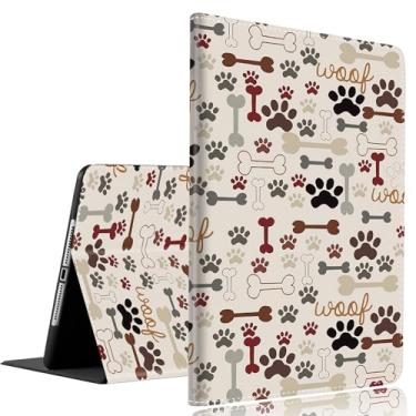 Imagem de Capa para Samsung Galaxy Tab A9 Plus 27.9 cm 2023, capa fina e dobrável com hibernar/despertar automático para Galaxy Tab A9+ 11'2023 (SM-X210/X216/X218), estampa de pata de cachorro fofo