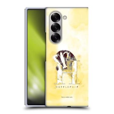 Imagem de Head Case Designs Capa rígida oficialmente licenciada Harry Potter Hufflepuff Relíquias da Morte XVI compatível com Samsung Galaxy Z Fold6