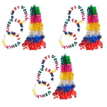 Imagem de Combo 3 Colar Havaiano Carnaval Festa Decoração Eventos - Crgfestas