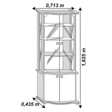 Imagem de Cristaleira Ambiente Monalisa Nature - Imcal