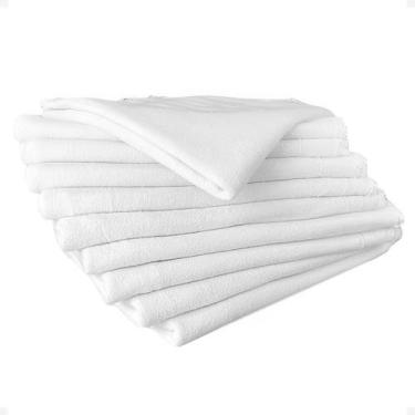 Imagem de Kit 10 Panos De Chão Branco Saco Alvejado Limpeza Geral Atacado - Empó