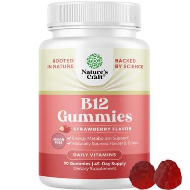 Imagem de Gomas de vitamina B12 Natures Craft 1000 mcg para adultos (90 unidades