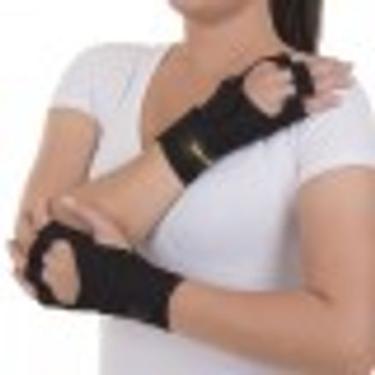 Imagem de Luvas Musculaçao neoprena Com Munhequeira lado bilateral Tamanho M Cor; Preta Artipé