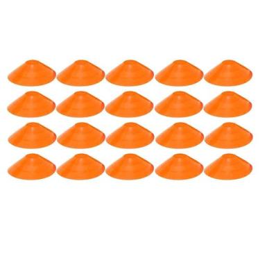 Imagem de 20x Chapéu Chines Cone 19cm Mini Treino Esporte Funcional LARANJA - 36
