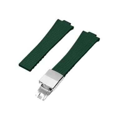 Imagem de Pulseiras de relógio – Pulseira de borracha de liberação rápida para Tissot PRX 35/40 mm Quartzo/Powermatic 80 versões automáticas relógios para homens e mulheres, verde