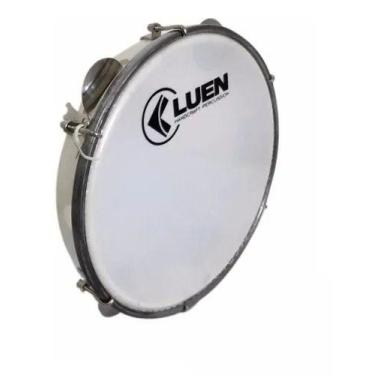 Imagem de Pandeiro Luen 10" Pele Leitosa ABS - 40062, Cor 40062 branco