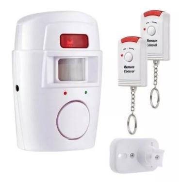 Imagem de Sensor de Presença Sem Fio com Alarme + 2 Controles Remoto Alcance de 