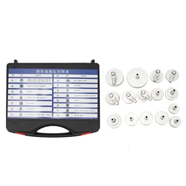 Imagem de AYNEFY Adaptador de Ventilação do Fluido Liga de Alumínio -Adaptador de Ventilação do Fluido Com 15 PCS Ajustes para de Cilindro Principal, Caixa Portátil para Fácil Desgaste