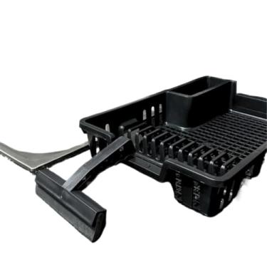 Imagem de Kit Cozinha Completa: Escorredor de Louça + Lixeira 5L + Porta Detergente + Rodinho de Pia